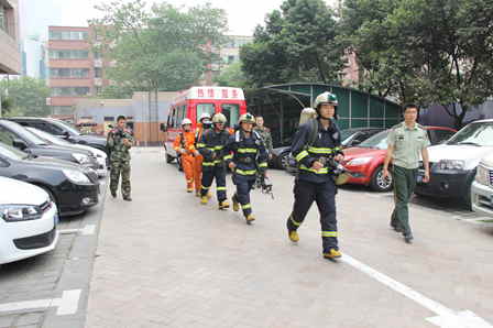 成都万达索菲特大饭店为准备财富全球论坛举行消防演习