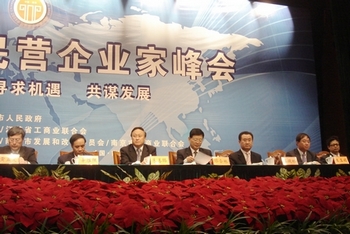 王健林董事长出席2009中国民营企业家峰会