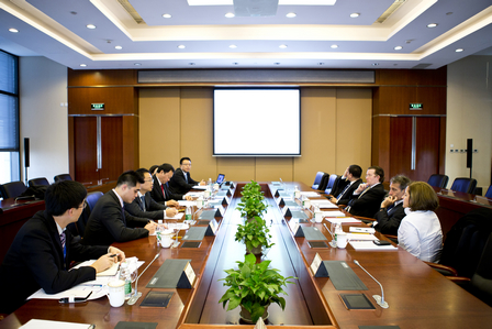 索尼影业代表团访问集团总部