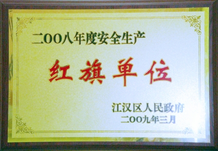 武汉商管公司获“区安全生产红旗单位”称号