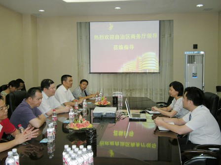 广西商务厅领导莅临南宁万达广场