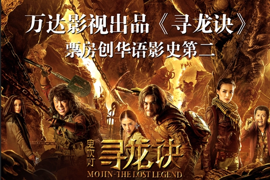 口碑与票房齐飞 《寻龙诀》劲收16.7亿成华语第二卖座片