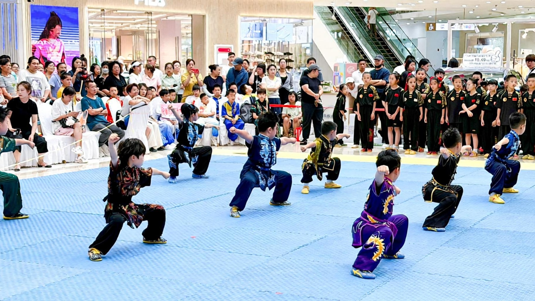 抚顺新抚万达广场举办市青少年武术套路锦标赛