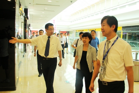 绍兴市副市长视察绍兴柯桥万达广场
