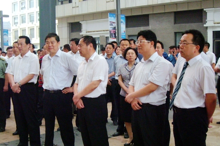 济南市委书记调研济南魏家庄万达广场
