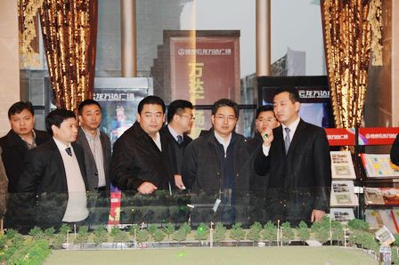 徐州市领导视察徐州云龙万达广场