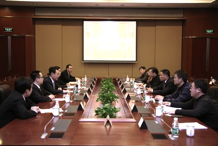 王健林董事长会见杭州市拱墅区委区领导一行