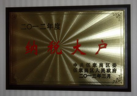 宜昌万达广场获“纳税大户”荣誉称号