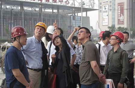 万达商业规划院对沈阳奥体项目进行规划验收