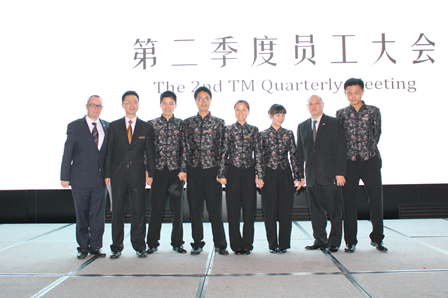 长沙万达文华酒店举行第二季度员工大会 上半年经营指标超额完成